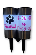Memorial solar lantern (personalised)